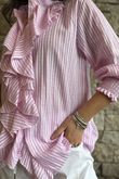Nantucket Ruffle Blouse Soft Peony